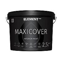 МАТОВАЯ КРАСКА ДЛЯ СТЕН И ПОТОЛКА ELEMENT PRO MAXICOVER 2.5 Л (ЭЛЕМЕНТ ПРО МАКСИКОВЕР)