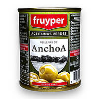 Оливки FRUYPER зеленые фаршированные анчоусом aceitunas verdes rellenas de anchoa ж/б 120г