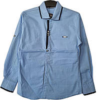 Голубая рубашка для мальчика 116 - 128 см Blueland отличного качества