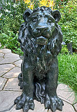 Скульптура Лева для саду 60 см мармур