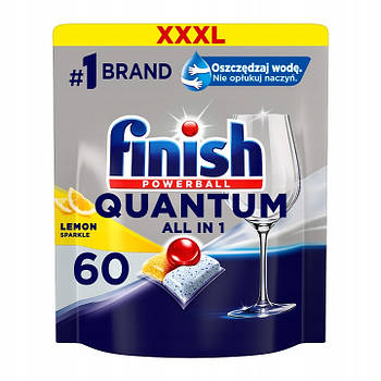 Таблетки для посудомийних машин Finish Quantum 60 шт лимон