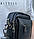 Компактна шкіряна сумка чорного кольору з натуральної гладкої шкіри з ручкою BEXHILL BX-21461-V, фото 10
