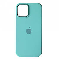 Чохол бампер силіконовий Apple iPhone 14 Pro Max Silicone Case блакитний (azure) (Metal Frame and Buttons)