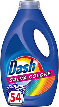 Гель для прання кольорової білизни Dash Salva Color 2.7 л 54 прань
