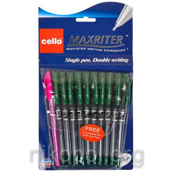 Ручка масляна Cello Maxriter зелена