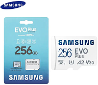 Карта Памяти Samsung Plus EVO 256GB MicroSD ( + SD Адаптер )