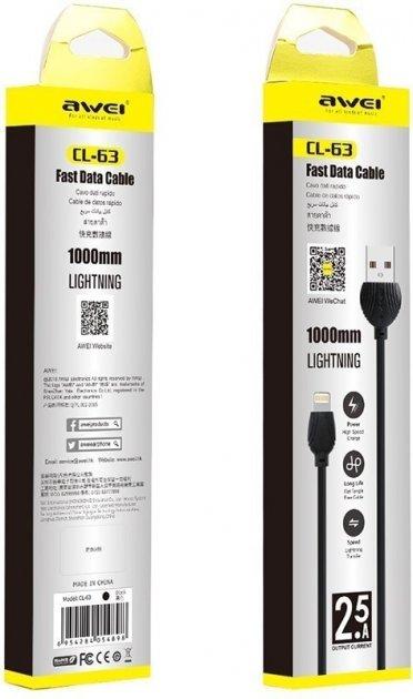 Usb кабель Lightning Awei CL-63 для Айфона 154705