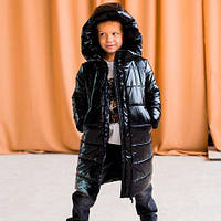 Дитяче, підліткове зимове пальто для хлопчика 110 см.