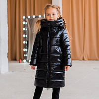 Детское подростковое зимнее пальто для девочки 110 см