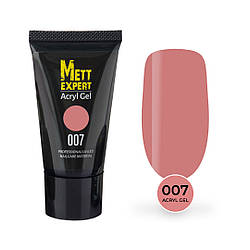 Акрил гель Mett Expert Acryl Gel Pink pastel №007 Камуфлювальний пудрово-рожевий 60 г