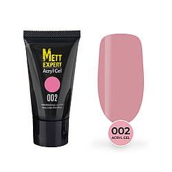 Акрил гель Mett Expert Acryl Gel Bubble gum №002 Камуфлювальний рожевий 30 г