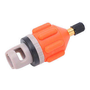 Адаптер насадка для з'єднання автокомпресора та надувного човна червоний Без бренда