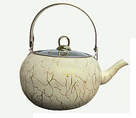 Чайник 3 л с антипригарн.покрытием, ручка сталь, индукция, OMS Collection (Турция), арт.8217 паутина