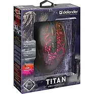 Мишка проводова ігрова Defender Titan GM-650L (52650) RGB з підсвіткою, фото 8