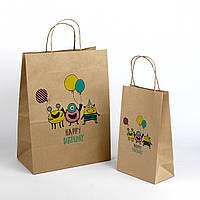 Детские подарочные пакеты 220*120*290 Пакет для упаковки угощений в детский сад