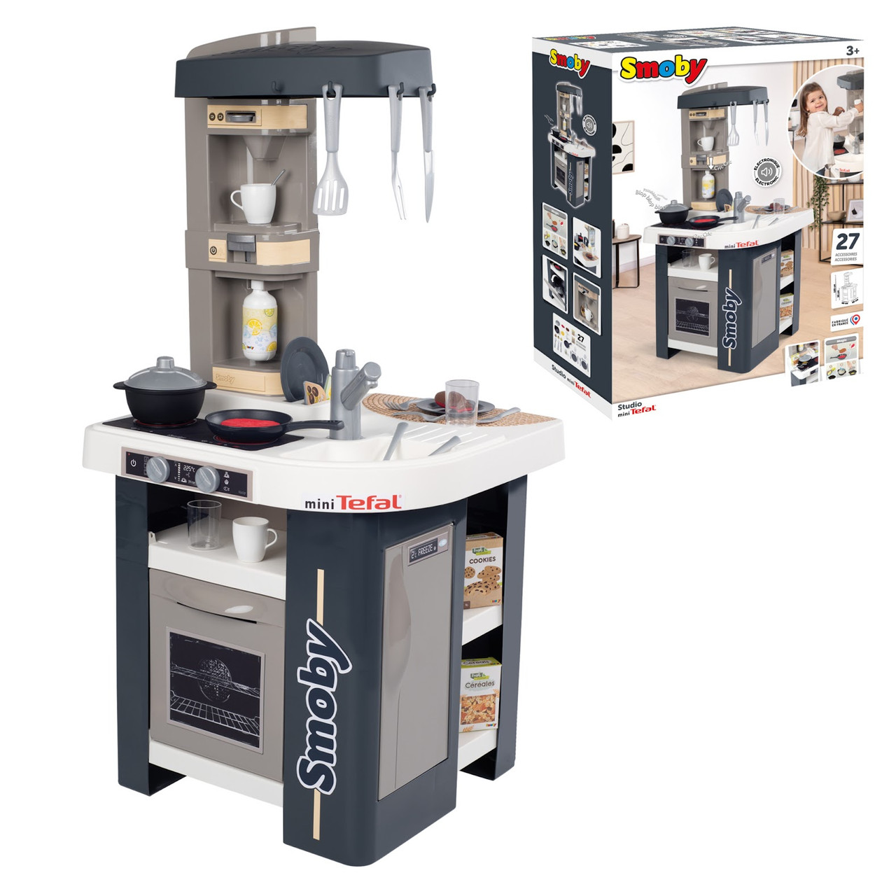 Інтерактивна кухня Тефаль. Студіо Френч з аксесуарами та звуковим ефектом Smoby 311056, фото 1