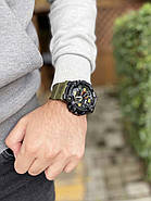 Годинник наручний чоловічий Skmei 1520AG захищений тактичний Black-Military Wristband, фото 3