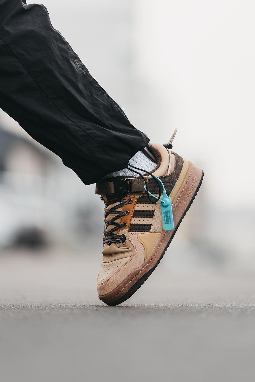 Мужские Кроссовки Adidas Forum Low Bad Bunny Brown / Адидас Форум Бед ...