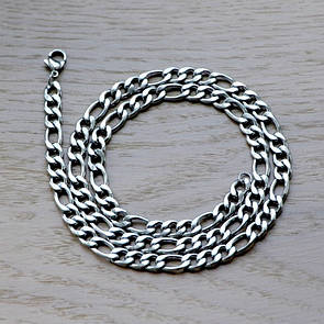 Ланцюжок з нержавіючої медичної сталі "Фігаро" шириною 6 мм