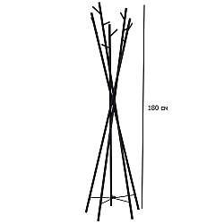 Чорна металева вішалка в стилі модерн W-35 підлогова для кафе