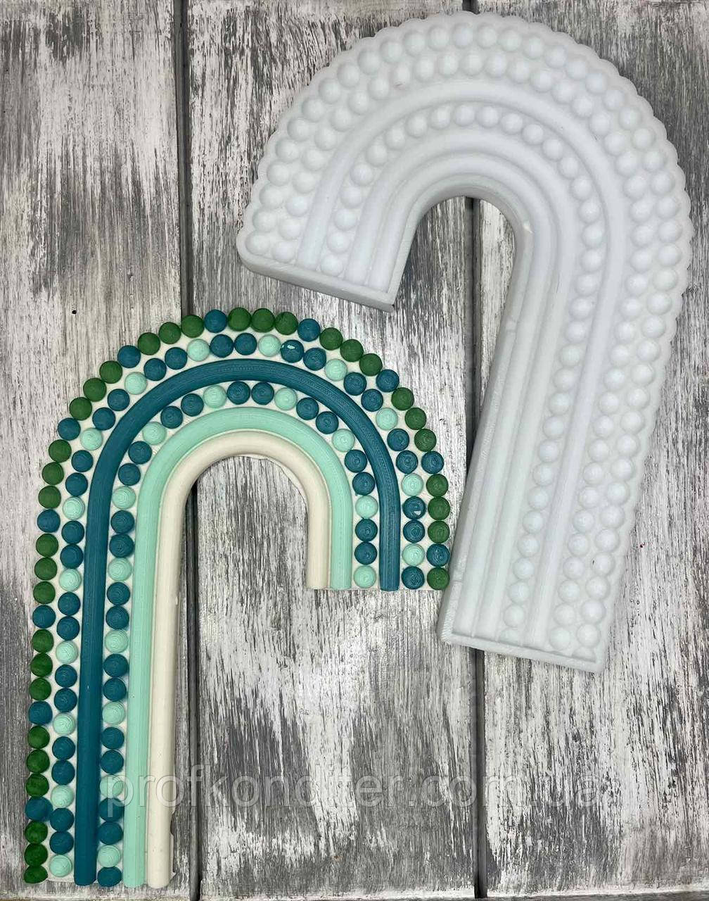 Ексклюзив. Силіконовий молд для шоколаду та ін "Веселка №9 (на ліву сторону)", фото 1