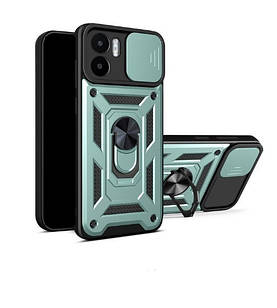 Чохол Armor для Xiaomi Redmi A2 Протиударний з кільцем оливковий