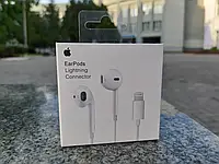 Наушники Apple EarPods Lightning для айфона,Iphone Белые с микрофоном гарнитура для айфона