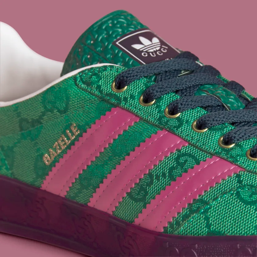 Adidas x Gucci Gazelle Green Homme 7078489STU03170 ID
