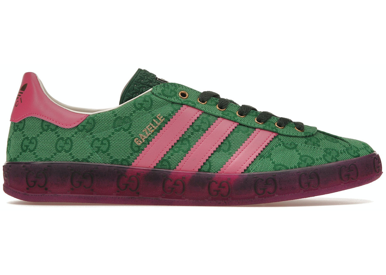 Кросівки Adidas x Gucci Gazelle Green Homme — 7078489STU03170