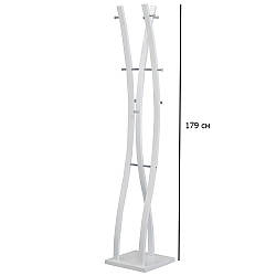 Біла підлогова металева вішалка у стилі модерн W-50 у спальню