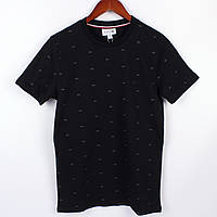 Мужская базовая футболка Lacoste черного цвета, разные размеры