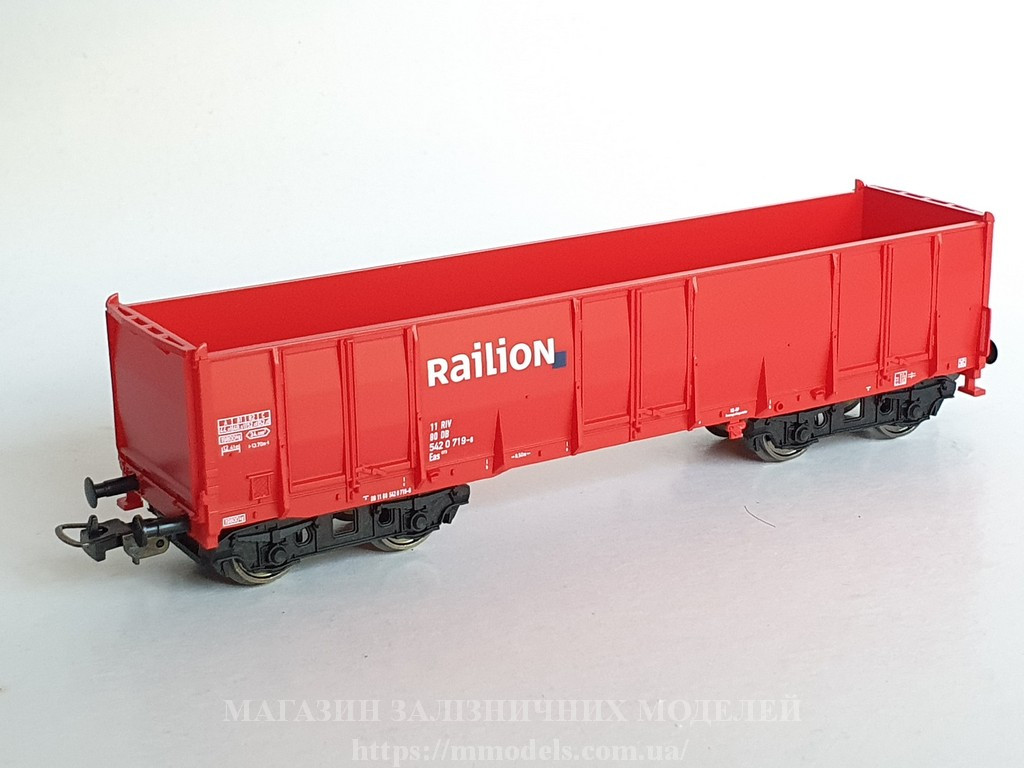 Модель напіввагон типу Eas-x, приналежність DBAG Railion, масштабу 1:87, H0