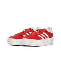 Кросівки Adidas Gazelle Platform Bold Red Cloud White — ID6990, фото 3