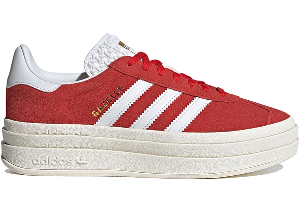 Кросівки Adidas Gazelle Platform Bold Red Cloud White — ID6990, фото 2