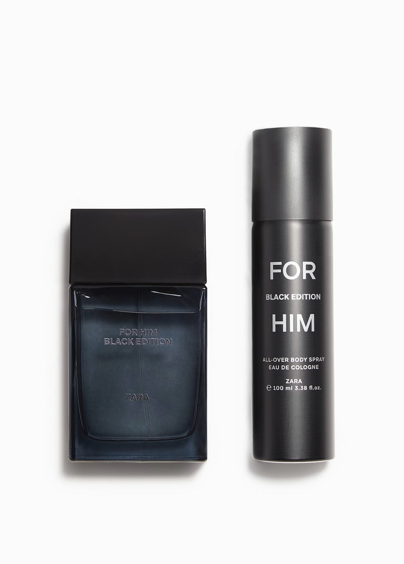 Оригинал ZARA FOR HIM BLACK EDITION + ALL-OVER SPRAY 2*100мл для мужчин - фото 3 - id-p1893659082