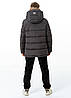 Куртка зимова для хлопчика підлітка дитячий на екопусі Garry Синій зимовий пуховик Nestta на зиму, фото 4