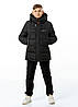 Куртка зимова для хлопчика підлітка дитячий на екопусі Garry Синій зимовий пуховик Nestta на зиму, фото 5