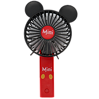 Портативный детский вентилятор мини Мики-Маус mini fan с аккумулятором