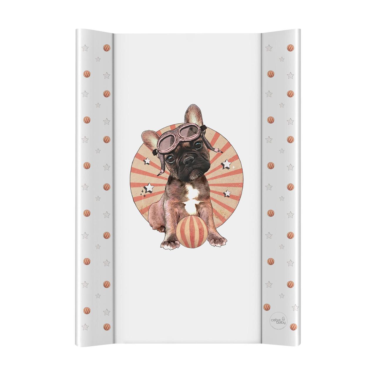 Сповивальна дошка Cebababy 50x70 Basic, Bulldog, білий, фото 1