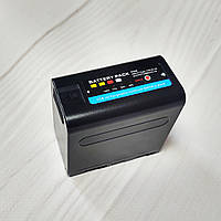 Посилений акумулятор 7800 mAh для Sony NP-F980/F970 з USB-роз'ємом і індикатором заряду Alitek