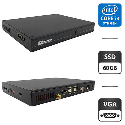Комп'ютер Giada i53 USFF/ Core i3-3227U/ 4 GB RAM/ 60 GB SSD/ HD 4000, фото 1