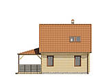 Маленький і зручний будинок із верандою з натурального дерева, простий і недорогий в реалізації MS144., фото 8