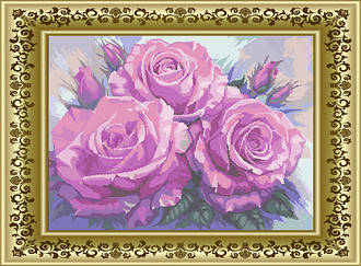 ЛВБ-1. Схема Рожева симфонія (кругова вишивка)