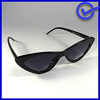 Стильные солнцезащитные очки Travel черная глянцевая оправа, черная линза, стильный аксессуар для путешествий