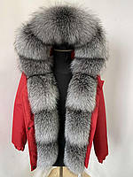 Женская зимняя куртка бомбер с мехом блюфрост с 44 по 58 р 44