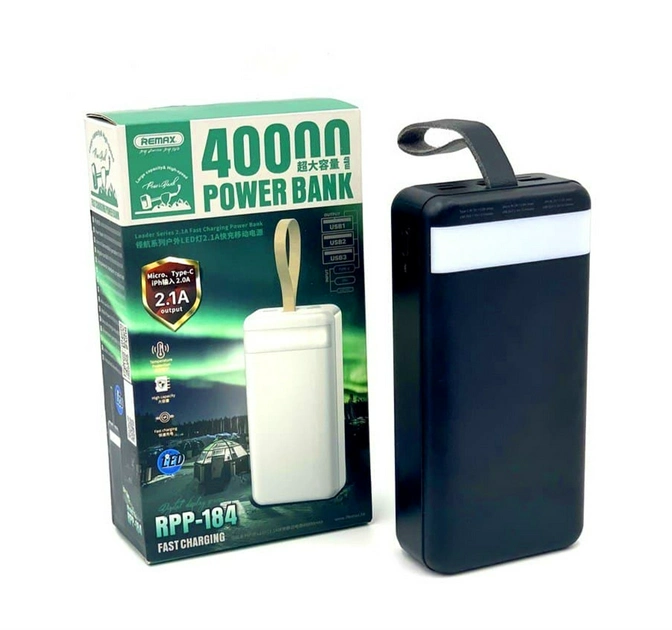 Повербанк Power Bank REMAX 40000mAh із швидкою зарядкою