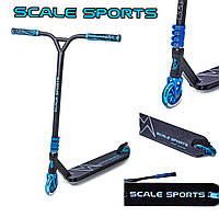 Трюковый самокат Scale Sports Adrenaline. Колеса 110mm. Синий цвет