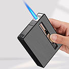 Запальничка USB і газова два режими полум'я з футляром у подарунковому пакованні US-658, фото 5