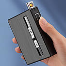 Запальничка USB і газова два режими полум'я з футляром у подарунковому пакованні US-658, фото 6