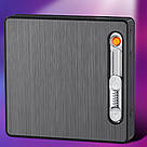 Запальничка usb з футляром 20 шт. у подарунковому пакованні US-613, фото 3